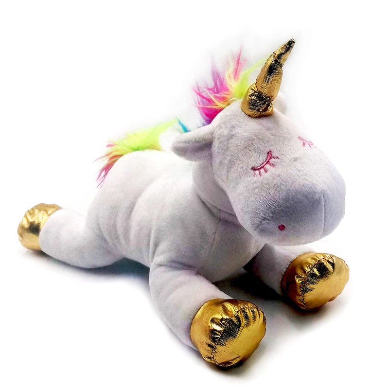 Sleepy White Unicorn Toy