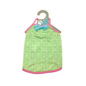 Green Camisole Dress for Dog - Chic Pets